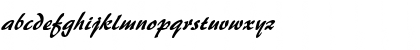 Download Brushstroke35 Italic Font Lowercase Preview