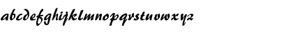 Download Brushstroke35 Normal Font Lowercase Preview