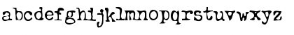 Download btd BeezWax Regular Font Lowercase Preview