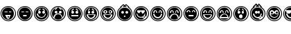 Download Emoticons Outline Regular Font Lowercase Preview