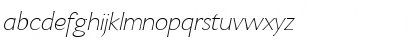 Download Enzia Thin Italic Font Lowercase Preview