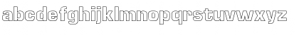 Download Euro TechnicBoldOutline Font Lowercase Preview