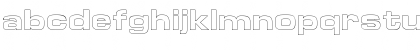 Download Euro TechnicExtBoldOutline Font Lowercase Preview