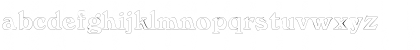 Download BuckinghamOutline Regular Font Lowercase Preview