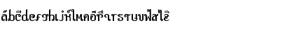 Download Exotica Jasumin Font Lowercase Preview