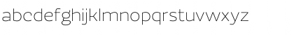 Download EzzoThin Regular Font Lowercase Preview