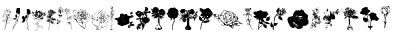 Download Buds and Blossoms Regular Font Lowercase Preview