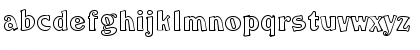 Download Fancy ExtendedOutline Font Lowercase Preview