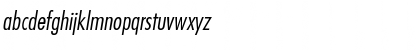 Download FavoritLightCondC Italic Font Lowercase Preview
