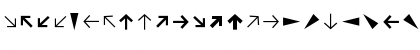 Download FFDingbats ArrowsOne Font Lowercase Preview