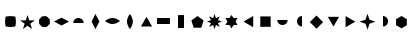 Download FFDingbats BasicForms Font Lowercase Preview
