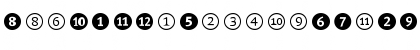 Download FFDingbats Number Font Lowercase Preview