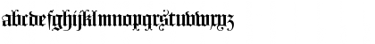 Download Fleischmann Gotisch PT Regular Font Lowercase Preview