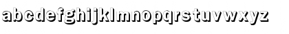 Download Franklin OutlineShadow Font Lowercase Preview