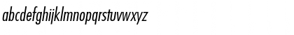 Download Futura Condensed Light Oblique Font Lowercase Preview