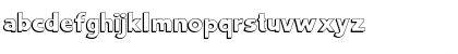Download BurlingtonShadow Regular Font Lowercase Preview