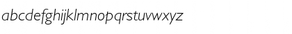 Download Gentle SansLightItalic Font Lowercase Preview