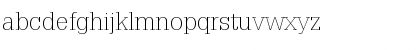 Download Glypha LT Std 35 Thin Font Lowercase Preview
