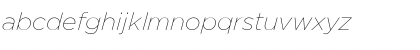 Download Gotham ThinItalic Font Lowercase Preview
