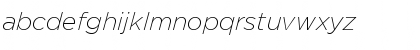Download GothamExLight Italic Font Lowercase Preview