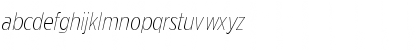 Download Gotham XNarrow Thin Italic Font Lowercase Preview