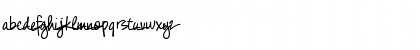 Download GracesHand Swash Font Lowercase Preview
