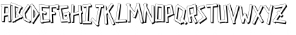 Download GRAPAFONT DemiBold shadow Font Lowercase Preview