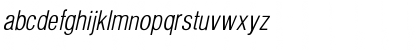 Download Hallmarke CondLightOblique Font Lowercase Preview