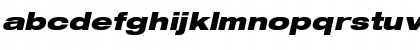 Download Helvetica Neue LT Std 93 Black Extended Oblique Font Lowercase Preview
