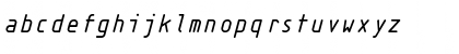 Download Isonorm MonospacedItalic Font Lowercase Preview