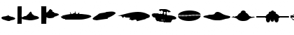 Download UFO n&#56689Silhoue&#57343e Font Lowercase Preview