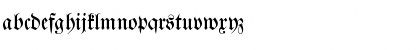 Download JustusFrakturEF Regular Font Lowercase Preview