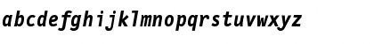 Download LetterGothicMono BoldItalic Font Lowercase Preview