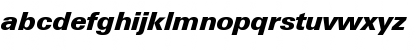 Download LinotypeUnivers BasicBlackItalic Font Lowercase Preview