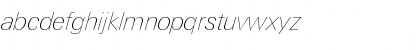 Download LinotypeUnivers BasicUltraLightIt Font Lowercase Preview