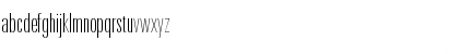 Download LinotypeUnivers CompUltraLight Font Lowercase Preview