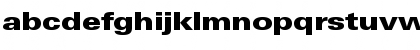 Download LinotypeUnivers ExtdBlack Font Lowercase Preview