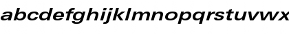 Download LinotypeUnivers ExtdBoldItalic Font Lowercase Preview