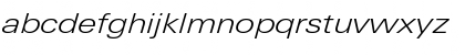 Download LinotypeUnivers ExtdLightItalic Font Lowercase Preview