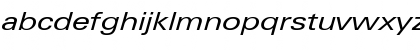 Download LinotypeUnivers ExtdRegularItalic Font Lowercase Preview