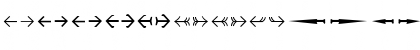 Download Lisboa Dingbats Arrows Regular Font Lowercase Preview