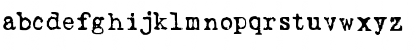 Download LoveLetterTypewriter Regular Font Lowercase Preview