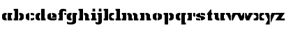Download LTAuthenticStencil Black Regular Font Lowercase Preview