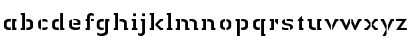 Download LTAuthenticStencil Regular Font Lowercase Preview