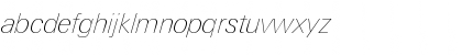 Download LTUnivers 131 BasicUltLtIt Font Lowercase Preview