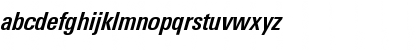 Download LTUnivers 621 CondBoldIt Font Lowercase Preview