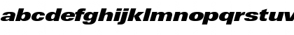 Download LTUnivers 941 ExtdXBlackIt Font Lowercase Preview