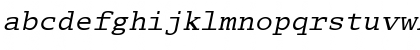 Download Lucida Typewriter Oblique Font Lowercase Preview