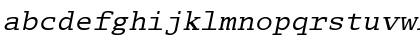 Download Lucida Typewriter Oblique Font Lowercase Preview