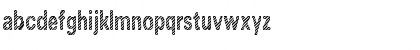 Download Candy Stripe BRK Regular Font Lowercase Preview